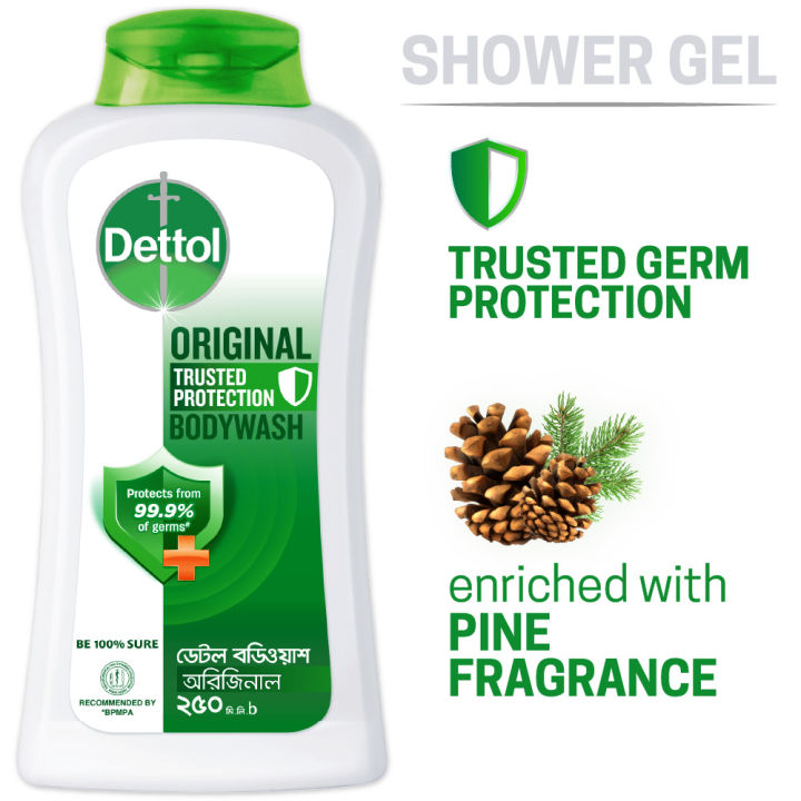 Dettol Body Wash Original Pine 250ml Shower Gel