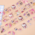 8Pcs/Box Waterproof Cute Cartoon Journal Stickers PET Stationery Decoration Hand Account Label Creative Sanrio Design Stickers. 