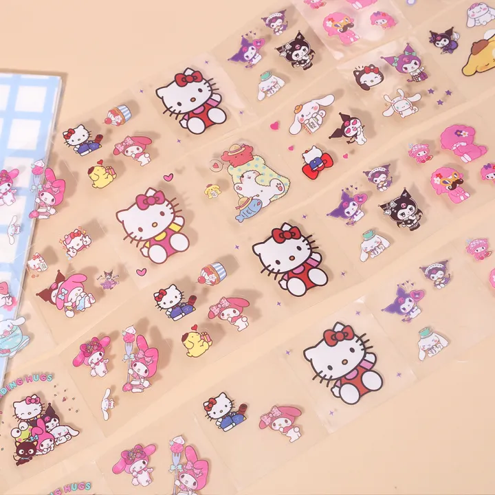 8Pcs/Box%20Waterproof%20Cute%20Cartoon%20Journal%20Stickers%20PET%20Stationery%20Decoration%20Hand%20Account%20Label%20Creative%20Sanrio%20Design%20Stickers%20-%20Image%208