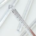 Small Transparent Triangular Prism Ruler Architect Scale Ruler 0-15cm Straight Ruler Ideal for Teacher Student Architect.