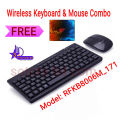 Mouse Keyboard / A.Tech RFKB8006M_171 Wireless Multi Midia Mini Keyboard Mouse with mouse pad free.
