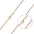 Fine Jewelry Rose Gold Collares Box Chain Necklace For Men & Women.