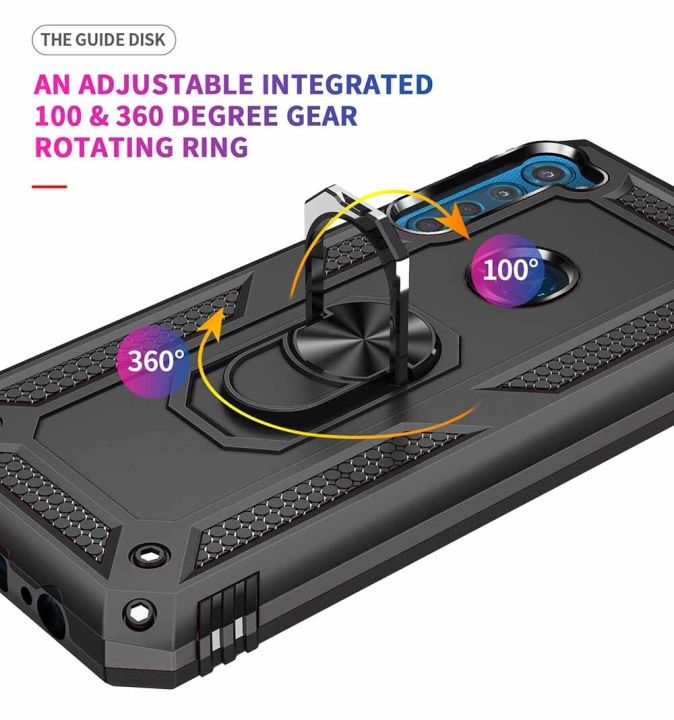 xprmy%20for%20Motorola%20One%20Fusion%20Plus%20phone%20Case%20Luxury%20Armor%20Shockproof%20TPU%20PC%202%20in%201%20360%20Degree%20Rotating%20Holder%20Ring%20Back%20Cover%20-%20Image%203