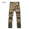 TRVLWEGO Men's Camping Hiking Pants Trekking High Stretch Summer Thin Waterproof Quick Dry UV-Proof Outdoor Travel Trousers. 