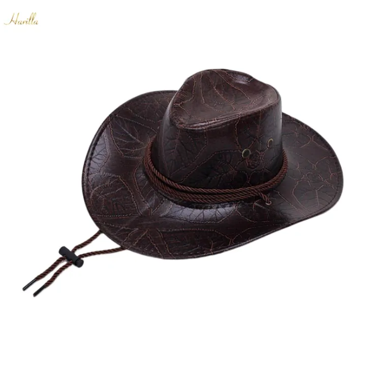Cowboy Hat Cowgirl Hat Sun Hat with Adjustable Chin Strap Fashion Hats
