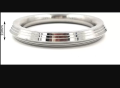 Stainless Steel Silver Round Panjeb Bracelet For Men.