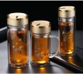 New Double Wall Glass cup Bottles Tumbler Glass Tea Drinking, Teacup Coffee Water pot tea cup,Water Bottle cups Flask.