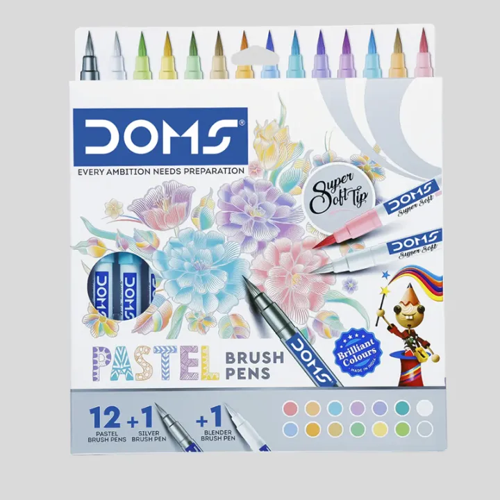 Doms Pastel Brush Pen Set of 14 Color