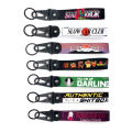 Newest JDM Style Car Keychain Nylon Slogan Key Tag Gift Lanyard Keyring Auto Key Steel Spring Clip Key Strap Japanese Anime Girl. 