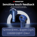 Monster XKT08 Gaming Earphone Ture Wireless Bluetooth 5.3 Headphones Low Latency Noise Reduction Earbuds Headset With Mic New. 