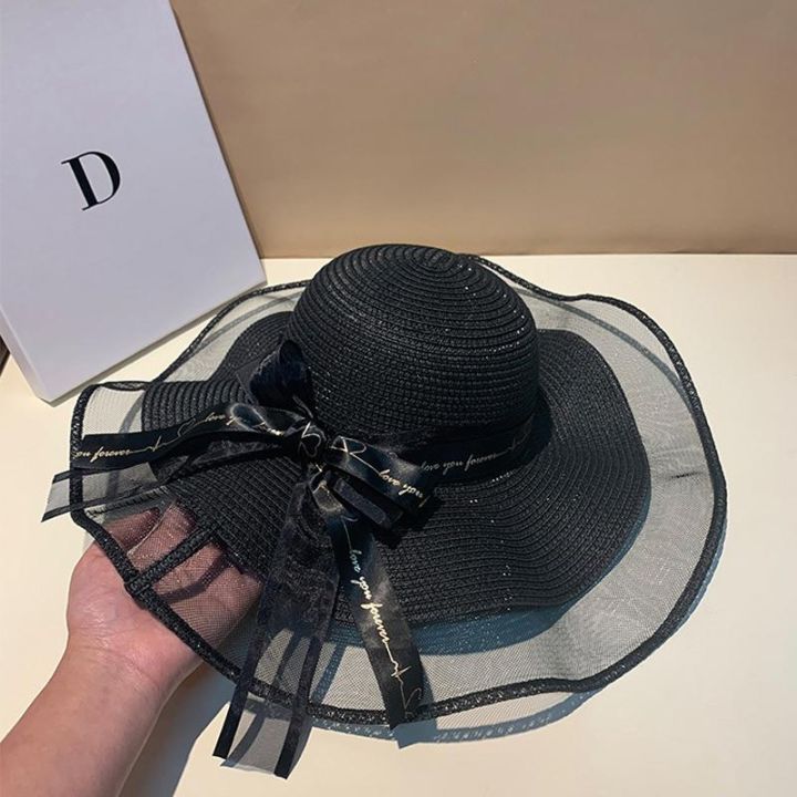 Floppy%20Foldable%20Ladies%20Women%20Straw%20Beach%20Sun%20Hat%20Ladies%20Summer%20Travel%20Wide%20Brim%20Caps%20-%20Image%205
