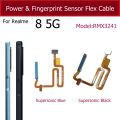Fingerprint Sensor Flex Cable For Realme 8 5G Power Button Sensor Fingerprint Home Touch Sensor Flex Ribbon Parts. 