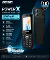 Proton RE-PowerX Feature Phone with 3000mAh Monster Battery, Big Torch, Dual SIM & Long Battery Backup – Free Delivery (Any Color). 