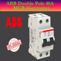 ABB Double Pole 40A MCB Circuit Breaker Breaking Capacity 6kA Germany Original. 
