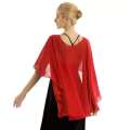 Women Sheer Georgette Cardigan Ladies Shawls Wraps Bridal Wedding Shrug Top Modern Koti. 