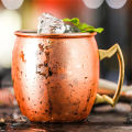 GC Moscow Mule Copper Mugs Hand-made 304 Stainless Steel Copper Mugs For Cocktails Whiskey Champagne Wine. 