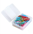 Colorfull Plastic Gem Clip for Paper - Color Paper Clip 29mm - Gems Clip - Multicolor - 200 pis - জেমস ক্লিপ  - স্টক সাপেক্ষে পণ্যের ব্রান্ড ভিন্ন হতে পারে. 