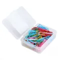 Colorfull Plastic Gem Clip for Paper - Color Paper Clip 29mm - Gems Clip - Multicolor - 100 pis - জেমস ক্লিপ  - স্টক সাপেক্ষে পণ্যের ব্রান্ড ভিন্ন হতে পারে. 