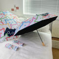Cat Umbrella Cartoon Colorful Smart Full Automatic Folding Sun Umbrella Strong Stand Windproof Sombrilla Con Proteccion De Rayos.