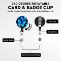 Easy-open buttons ID card holder Convenient Butterfly Plastic material Office supplies Neck strap lanyard Double-sided print School supplies for Office professionals Students Trade shows Conferences. 
