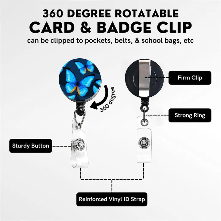 Easy-open%20buttons%20ID%20card%20holder%20Convenient%20Butterfly%20Plastic%20material%20Office%20supplies%20Neck%20strap%20lanyard%20Double-sided%20print%20School%20supplies%20for%20Office%20professionals%20Students%20Trade%20shows%20Conferences%20-%20Image%207