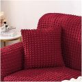 Cushions Cover Furniture Protector Sofas Protector Withelastic Sofa Set of Sofa Pads Cushions Cover Maroon colour.