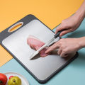GC Double-Sided Cutting Board 2-in-1 304 Stainless Steel Chopping Board And PP Cutting Board For Fruit, Vegetables, Meat, Multi-functional Kitchen Cutting Board. 