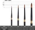 1 Pc Paint Brushes | Travel Watercolor Brush with Reversible Cap | Premium Fine Paint Brush for Watercolor, Gouache, Acrylic, Pocket Brush - Brush No.12. 