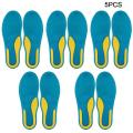 Comfortable Massage Insoles Padding Insole Sneaker Insertion Pad For Men Blue.