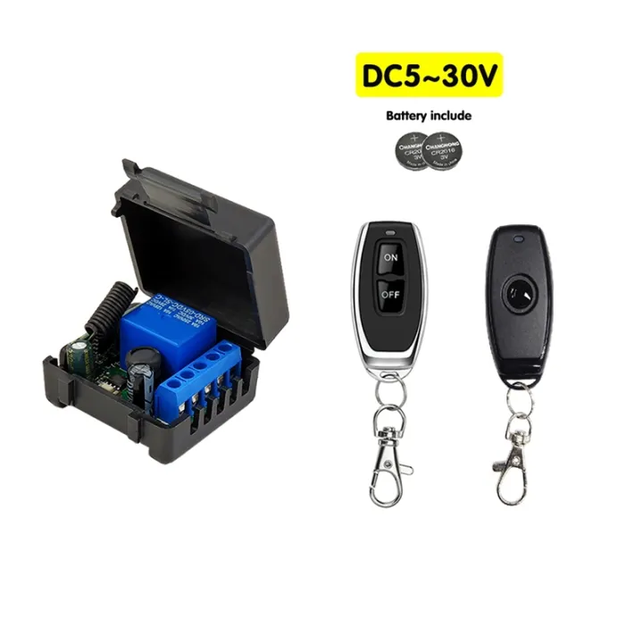 ARELENE%20433%20Mhz%20RF%20Wireless%20Switch%20Receiver%20DC%2012V%20Single%20Relay%20Receiver%20Module%20with%202%20Remote%20Transmitter%20-%20Image%202