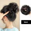 MALIHA UNIQUE Cute Ball Head Wig Black Light Brown Headband Girl Natural Scrunchie Hairdo Natural Fluffy Simulation Hair Accessories. 
