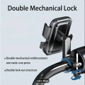 360° Rotatable Phone Holder for Motorcycle and ATV Scooter, Compatible with iPhone, Samsung 4" - 6.9", (Handlebar Version). 
