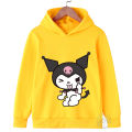 Kawaii Kuromi Hoodie For Girls Long Sleeve Sweatshirts Children Spring Autumn Sanrio Cartoon Kids Casual Hooded Pullover Tops. 