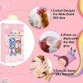 120Pcs Candy Child Nail Tips Kids False Nail Girls Cartoon Press on Nails Colorful Festival Full Cover Nails Cute Manicure Tools. 