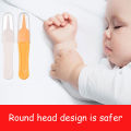 Infant Nose Cleaning Tweezer with Cover – Baby Ear Nose Navel Cleaner Clip | Safe Plastic Round-Head Forceps | Baby Earwax & Nose Dirt Remover. 
