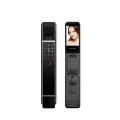 3D Face Recognition Smart Fingerprint Password Smart Door Lock with Video Call and intercom Feature. 