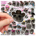 56pcs Sad Hamster Meme Room Decor Wall Art Stickers Papel Tapiz Pared Adhesivo Pegatinas De Pared Impermeable Cozinha Bookmark Eatop.