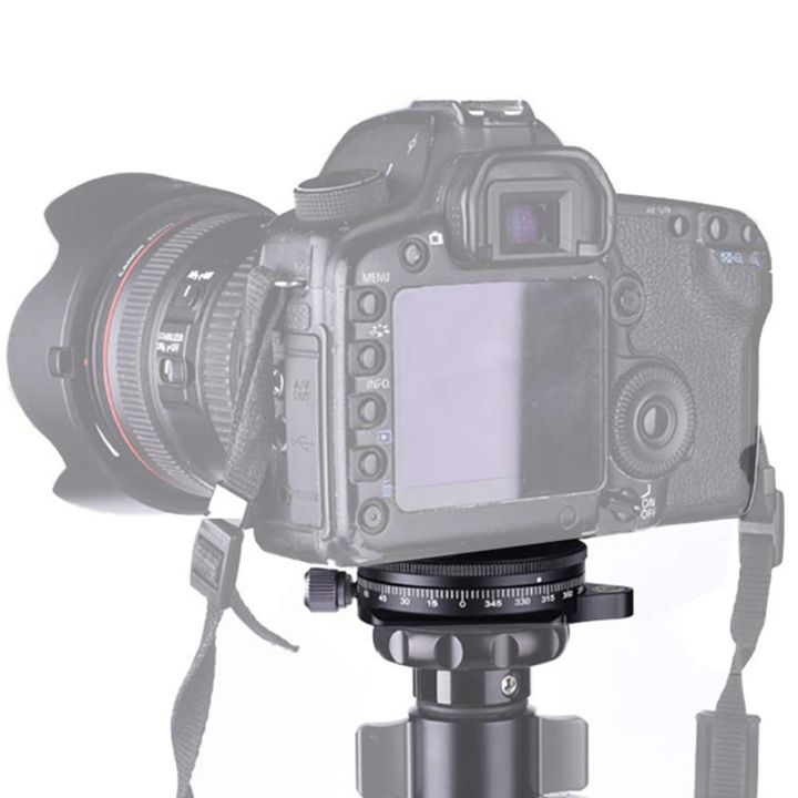2X%20Camera%20Pan%20Base%20with%20Style%20Plate,%200.95cm%20Screw%20Aluminum%20Panoramic%20Ball%20Tripod%20Head%20with%20Bubble%20Level%20-%20Image%204