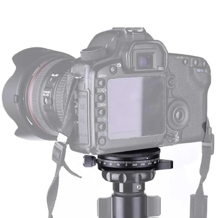 2X%20Camera%20Pan%20Base%20with%20Style%20Plate,%200.95cm%20Screw%20Aluminum%20Panoramic%20Ball%20Tripod%20Head%20with%20Bubble%20Level%20-%20Image%204