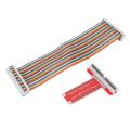 4X RPi GPIO Breakout Expansion Board + Ribbon Cable + Assembled T Type GPIO Adapter 20cm FC40 40Pin Flat Ribbon Cable. 