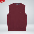Mens Premium V-Neck Knit Sleeveless Pullover Sweater From Levin.