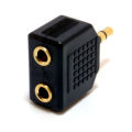 4pcs 3.5mm Audio Headphone Cable Cord Splitter Adapter Jack Y One to Two Stereo.