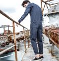 Fashion One Piece Overalls Men Long Sleeve Jumpsuits Rompers Casual Vintage Male Pants Trousers Clothes Spring Autumn Plus Size. 