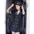 Police Women Cosplay Costumes Anime Role Play Halloween Outfits Stewardess Lingerie Dress Stage Flight Attendant Costume. 