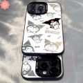 Creative Graffiti Cute Kuromi Case for Infinix Hot 40i 30i 10 9 11 Pro Play Smart 8 6 7 5 Pro Plus Pop 8 7 Tecno Spark GO 2024 20 10 Pro 20C 10C Note 12 G96 40 30 Pro Couples Case. 