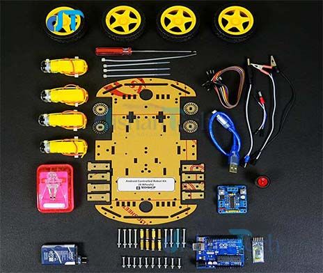 ANDROID CONTROL ROBOT KIT using for ca, obstacle ditector, line ...
