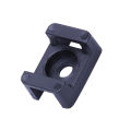 Screw Bracket Mount Saddles Bases Cable Tie Bracket 23mmx16mm 30 Units Black.