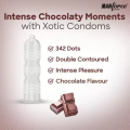 Manforce Xotic Condom 342Dots Chocolate Flavour Condoms Full Box - 3x12=36pcs. 