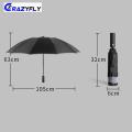 Automatic Umbrella Reverse Folding Business Umbrellas Windproof Portable Rain&Sun Umbrella.