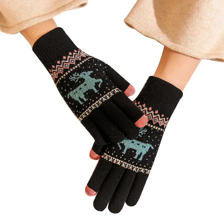 %EF%BC%88New%EF%BC%89Lady%20now%20Deer%20Knitted%20Thicken%20Glove%20Full%20Finger%20Touch%20creen%20Mitten%20Xma%20-%20Image%202